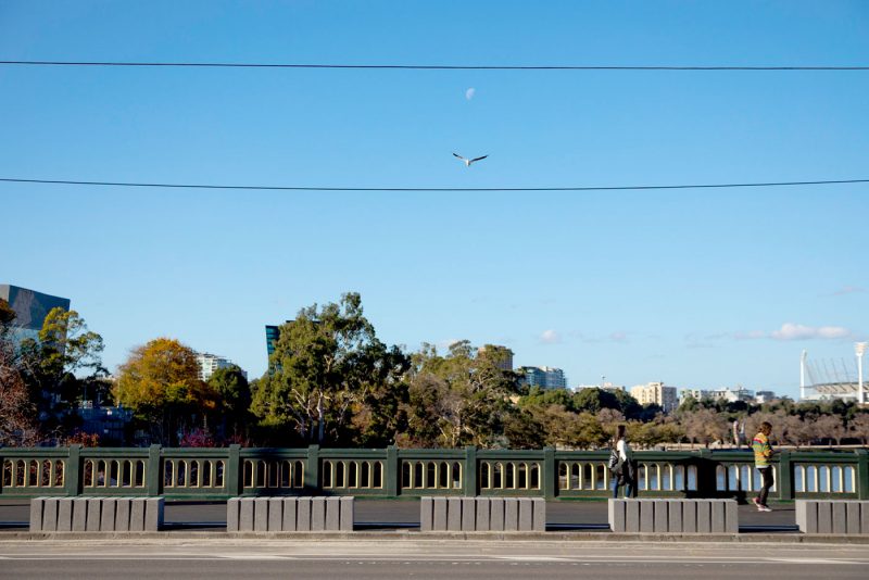 Pedestrian safety bollards on Princes Bridge in Melbourne | SVC Products